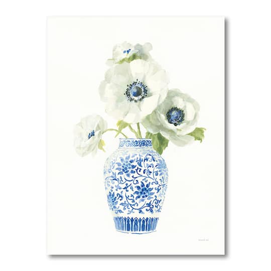Designart - Floral Chinoiserie White II